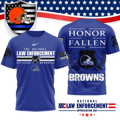 Cleveland Browns | Premium NFL The National Law Enforcement 3D Shirt