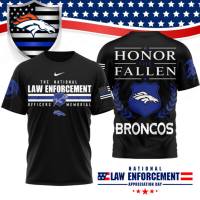 Denver Broncos | Premium NFL The National Law Enforcement 3D Shirt