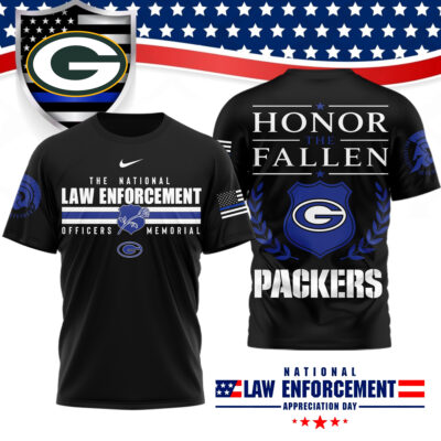 Green Bay Packers | Premium NFL The National Law Enforcement 3D Shirt
