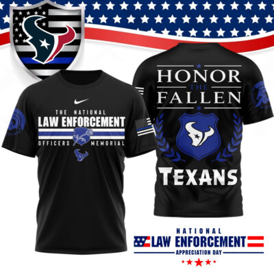 Houston Texans | Premium NFL The National Law Enforcement 3D Shirt