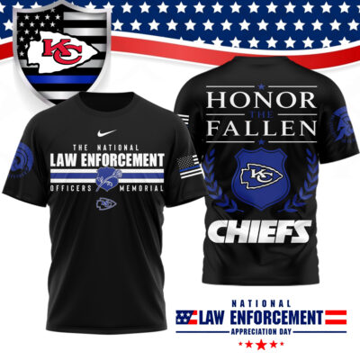 Kansas City Chiefs | Premium NFL The National Law Enforcement 3D Shirt