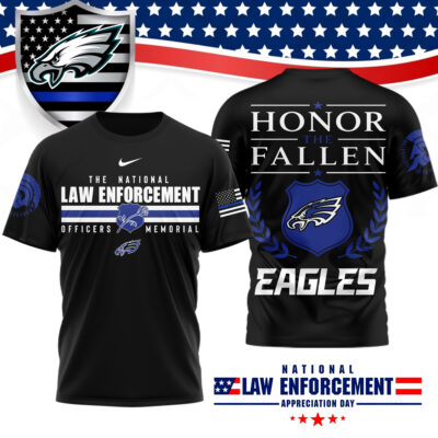 Philadelphia Eagles | Premium NFL The National Law Enforcement 3D Shirt