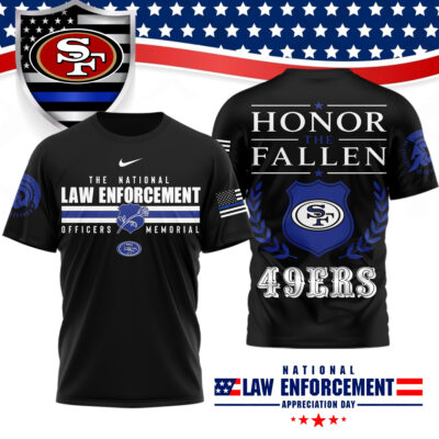 San Francisco 49ers | Premium NFL The National Law Enforcement 3D Shirt