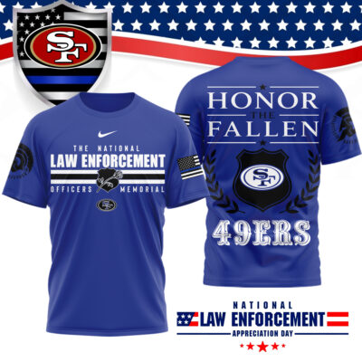 San Francisco 49ers | Premium NFL The National Law Enforcement 3D Shirt