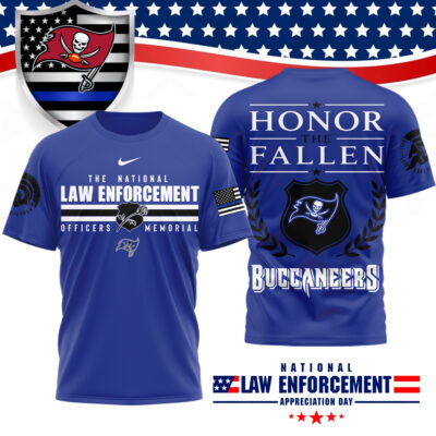 Tampa Bay Buccaneers | Premium NFL The National Law Enforcement 3D Shirt