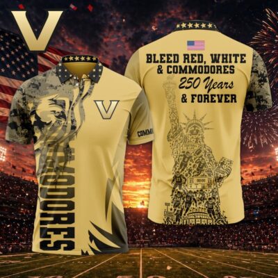 Vanderbilt Commodores | Premium NCAA Independance Day Polo - L