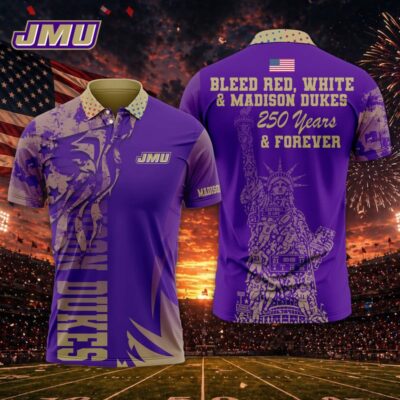 James Madison Dukes | Premium NCAA Independance Day Polo