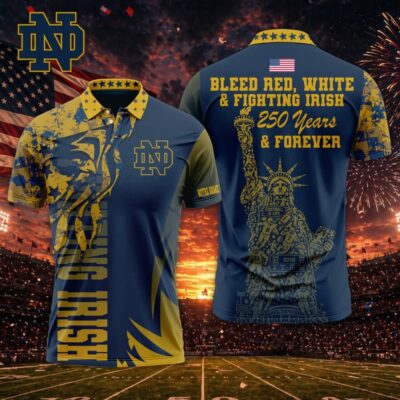 Notre Dame Fighting Irish | Premium NCAA Independance Day Polo - L