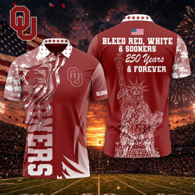 Oklahoma Sooners | Premium NCAA Independance Day Polo