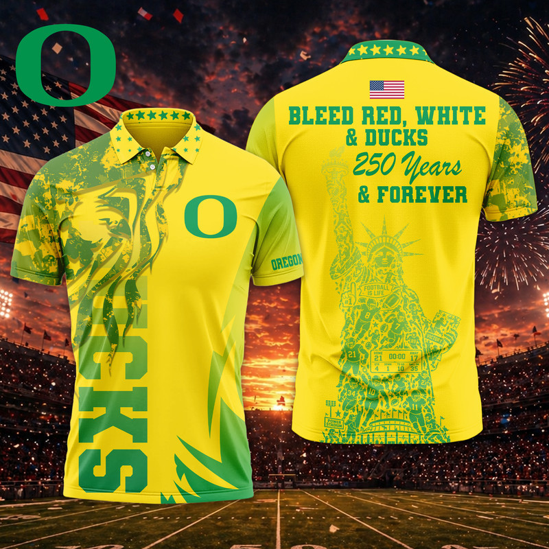 Oregon Ducks | Premium NCAA Independance Day Polo