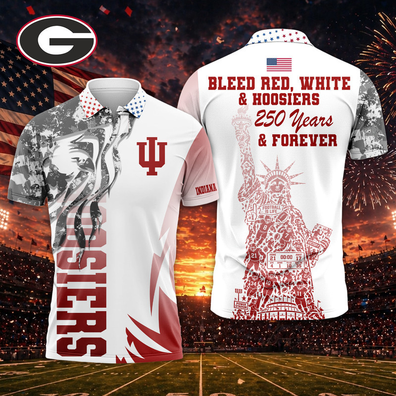 Indiana Hoosiers | Premium NCAA Independance Day Polo