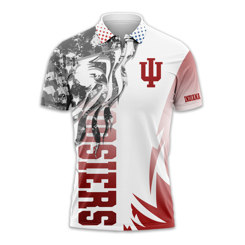 Indiana Hoosiers | Premium NCAA Independance Day Polo - Image 2