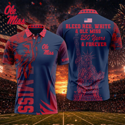 Ole Miss Rebels | Premium NCAA Independance Day Polo - L