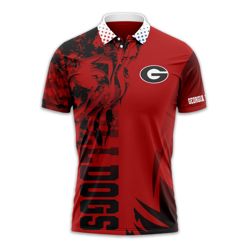 Georgia Bulldogs | Premium NCAA Independance Day Polo - Image 2