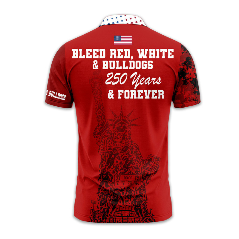 Georgia Bulldogs | Premium NCAA Independance Day Polo - Image 3
