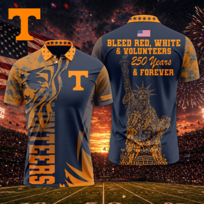 Tennessee Volunteers | Premium NCAA Independance Day Polo - 5XL