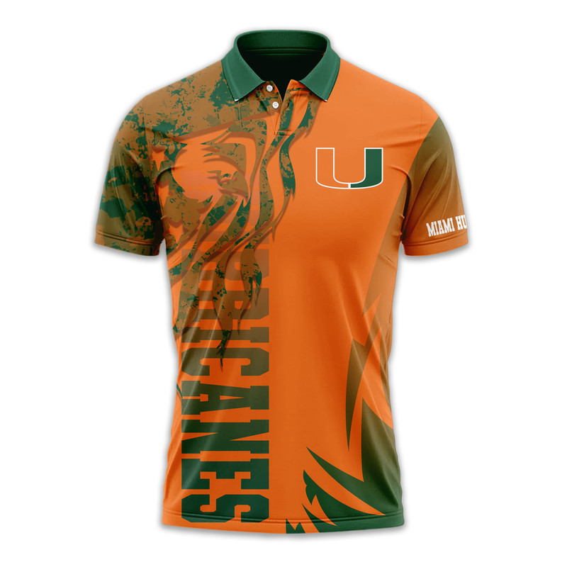 Miami Hurricanes | Premium NCAA Independance Day Polo - Image 2
