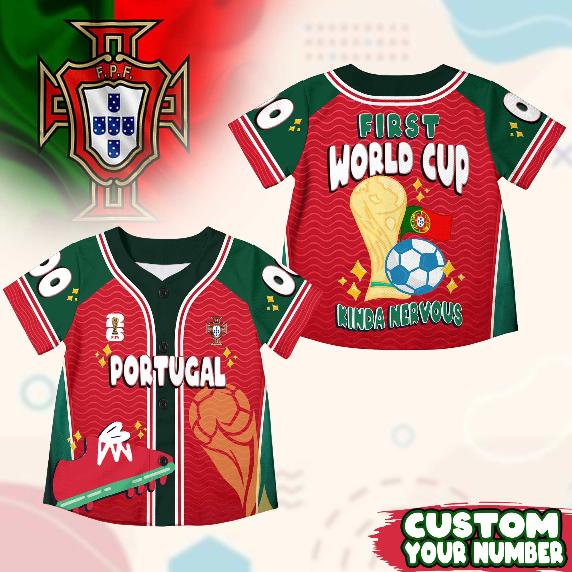 Portugal | Premium WC26 First World Cup Kid Jersey