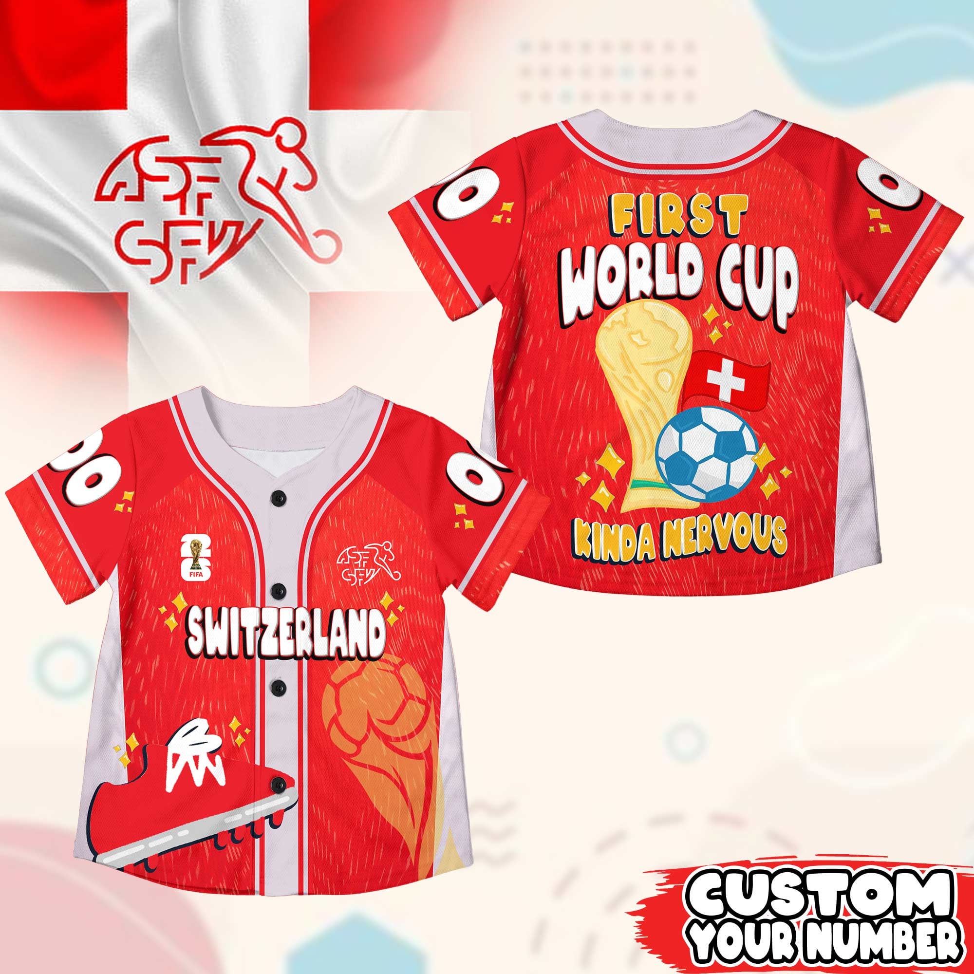 Switzerland | Premium WC26 First World Cup Kid Jersey