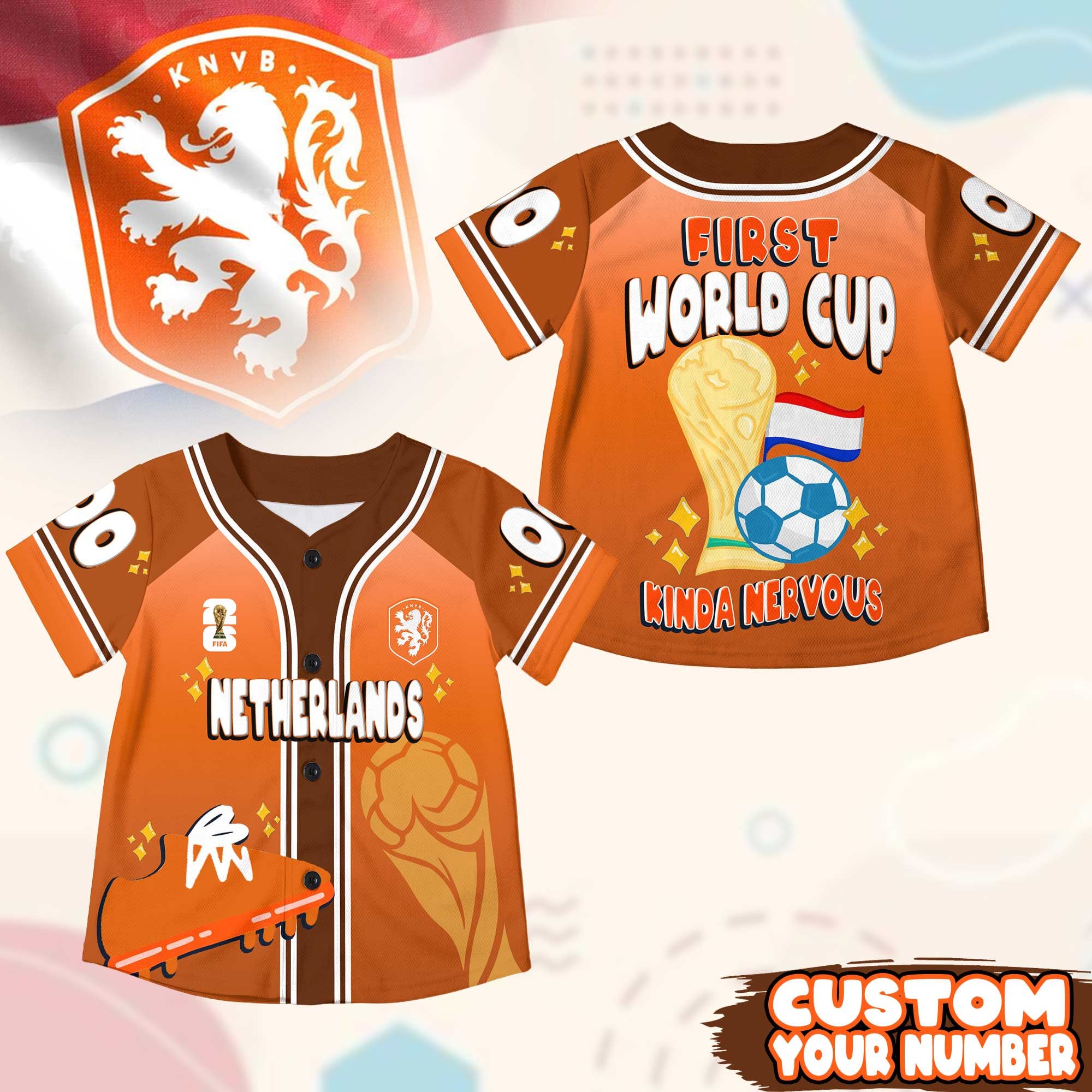 Netherlands | Premium WC26 First World Cup Kid Jersey