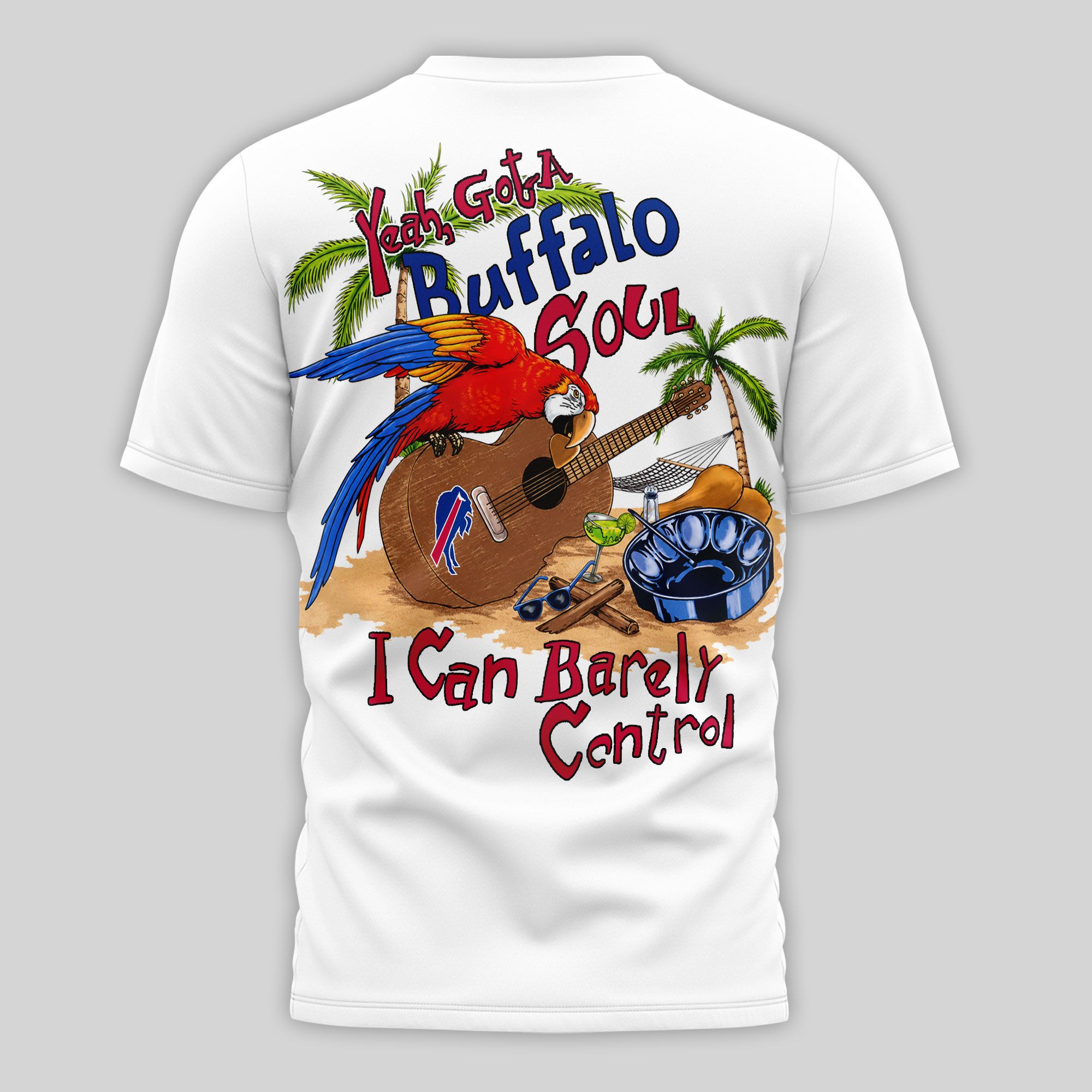 Buffalo Bills | Premium NFL Jimmy Buffett Summer 3D Shirt - Image 3