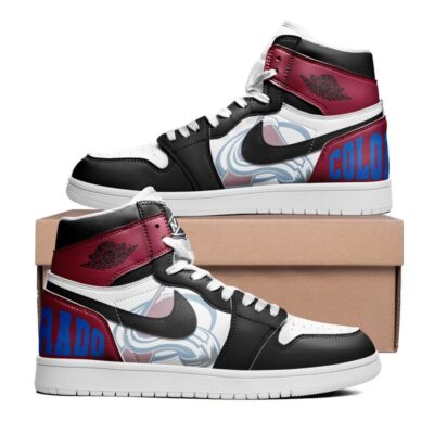 Alternative view of Colorado Avalanche | Premium NHL Teams High Top Sneakers