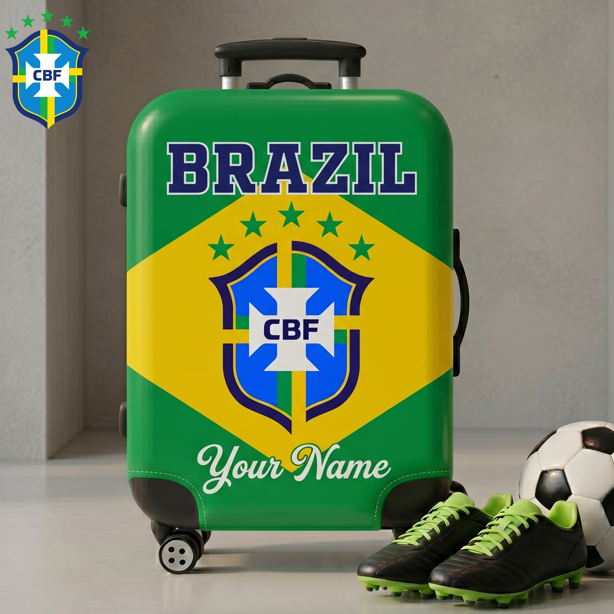 Brazil | Premium WC26 Luggage Cover
