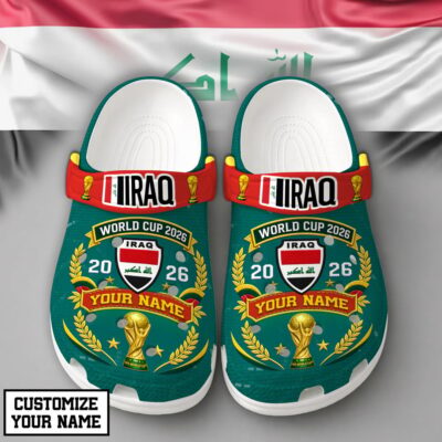 Iraq | Premium WC26 Pride World Cup 2026 Custom Crocs