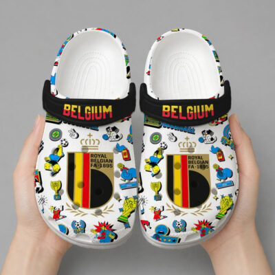 Alternative view of Belgium | Premium WC26 Cartoon Doodle Crocs