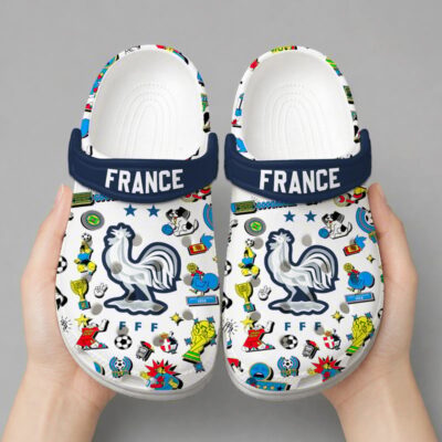 Alternative view of France | Premium WC26 Cartoon Doodle Crocs