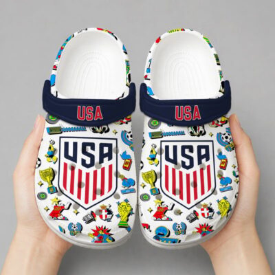 Alternative view of USA | Premium WC26 Cartoon Doodle Crocs
