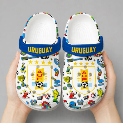 Alternative view of Uruguay | Premium WC26 Cartoon Doodle Crocs