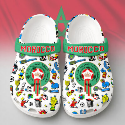 Morocco | Premium WC26 Cartoon Doodle Crocs