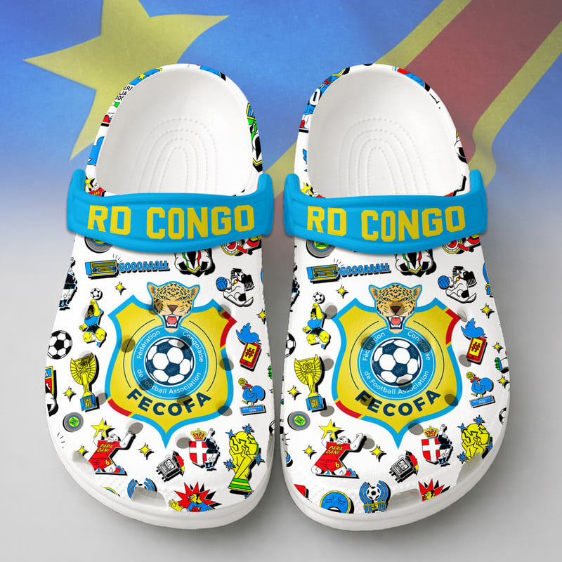 RD Congo | Premium WC26 Cartoon Doodle Crocs