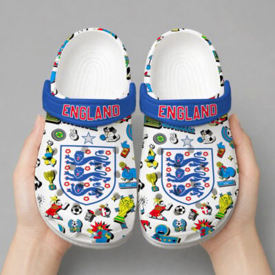 Alternative view of England | Premium WC26 Cartoon Doodle Crocs