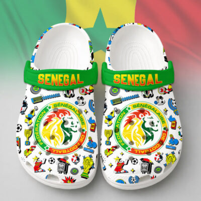 Senegal | Premium WC26 Cartoon Doodle Crocs