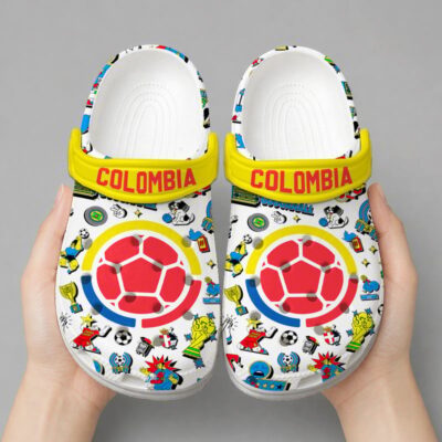 Alternative view of Colombia | Premium WC26 Cartoon Doodle Crocs