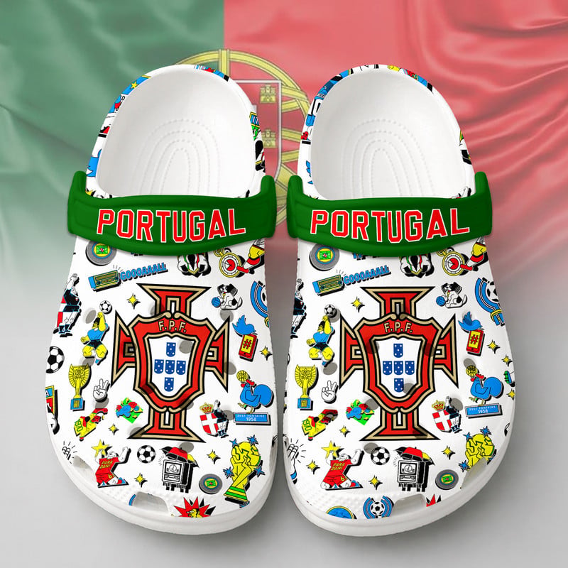 Portugal | Premium WC26 Cartoon Doodle Crocs