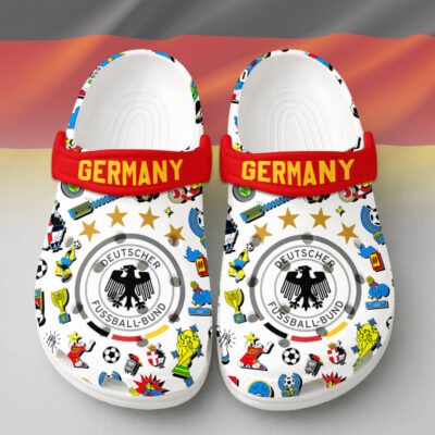Germany | Premium WC26 Cartoon Doodle Crocs