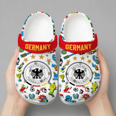 Alternative view of Germany | Premium WC26 Cartoon Doodle Crocs