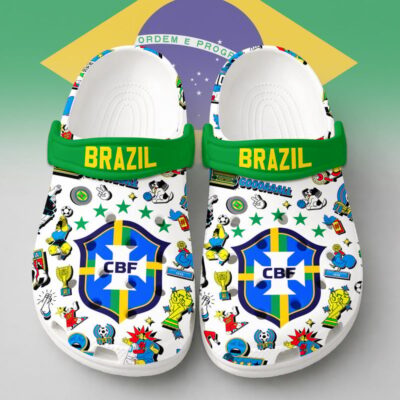 Brazil | Premium WC26 Cartoon Doodle Crocs