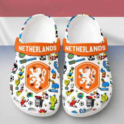 Netherlands | Premium WC26 Cartoon Doodle Crocs