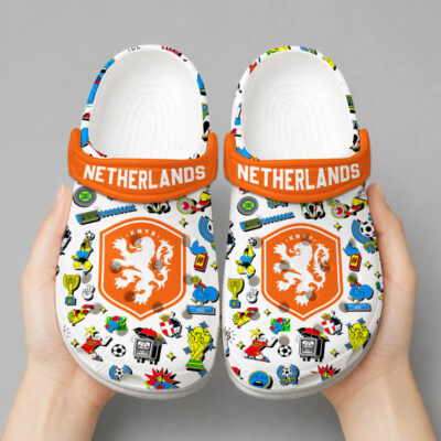 Alternative view of Netherlands | Premium WC26 Cartoon Doodle Crocs