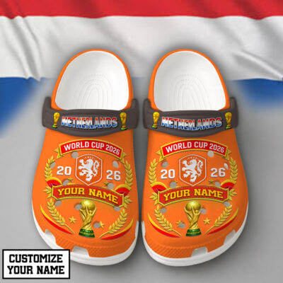 Netherlands | Premium WC26 Pride World Cup 2026 Custom Crocs