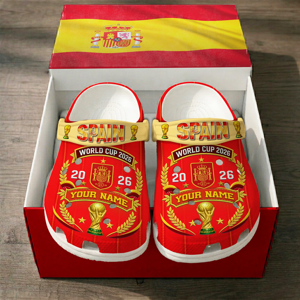 Spain | Premium WC26 Pride World Cup 2026 Custom Crocs - Image 3