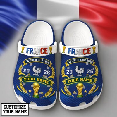 France | Premium WC26 Pride World Cup 2026 Custom Crocs