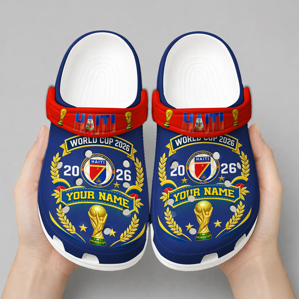 Haiti | Premium WC26 Pride World Cup 2026 Custom Crocs - Image 2
