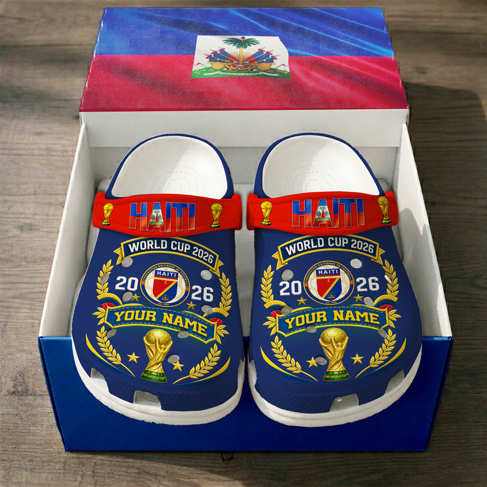 Haiti | Premium WC26 Pride World Cup 2026 Custom Crocs - Image 3