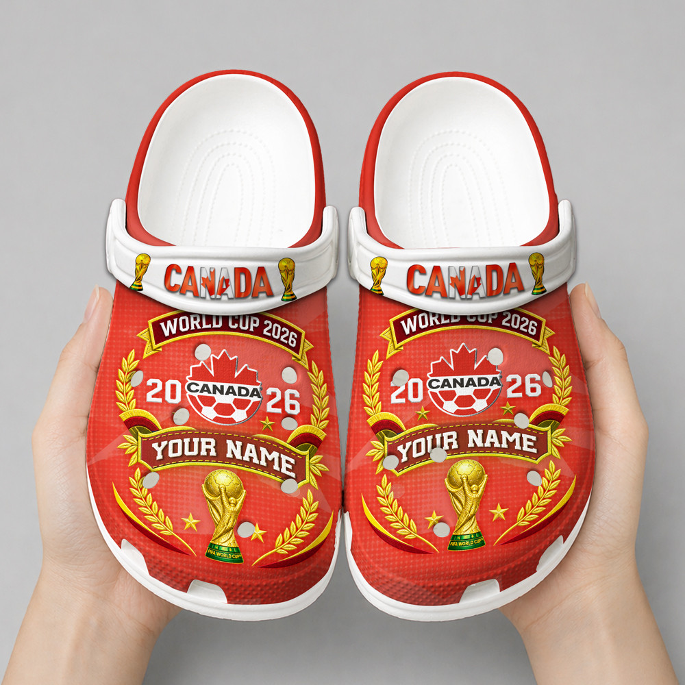 Canada | Premium WC26 Pride World Cup 2026 Custom Crocs - Image 2