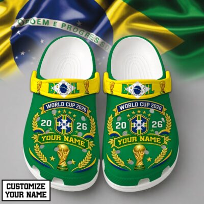 Brazil | Premium WC26 Pride World Cup 2026 Custom Crocs